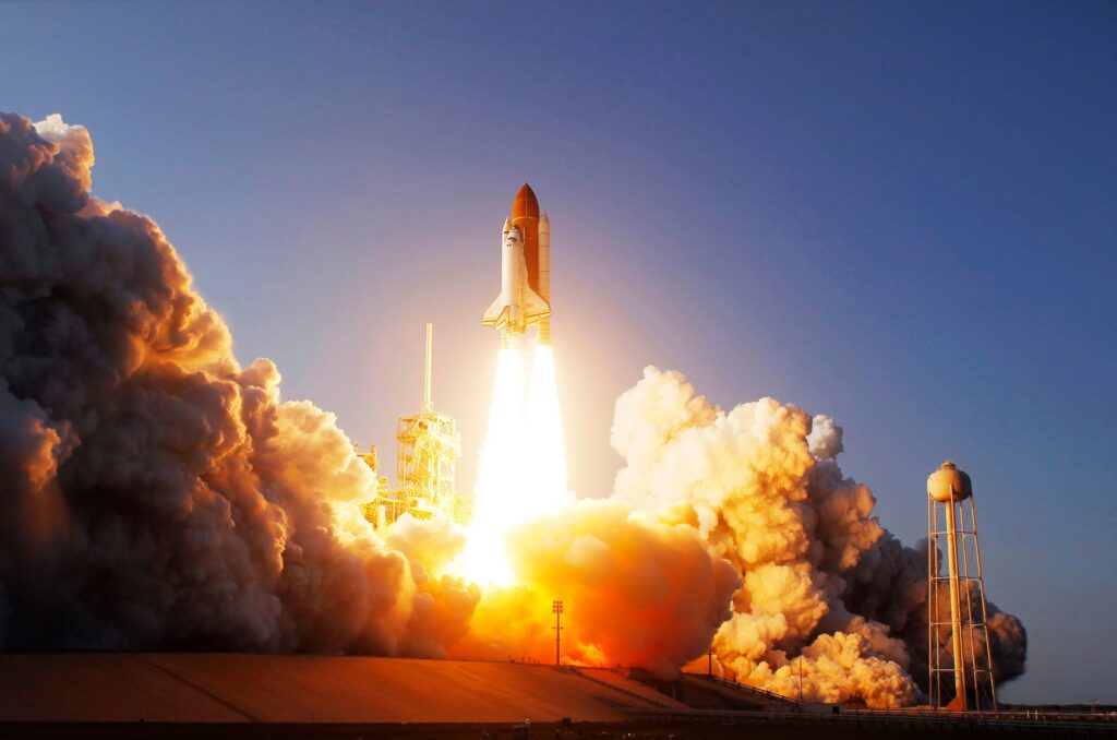 Discovery lifts off from Launch Pad 39A at NASA's Kennedy Space Center